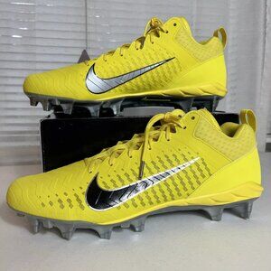 Nike Alpha Menace Pro 2 Oregon Ducks PE Mens Size 15 Wide Yellow Football Cleats
